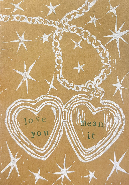 Love You, Mean It Card